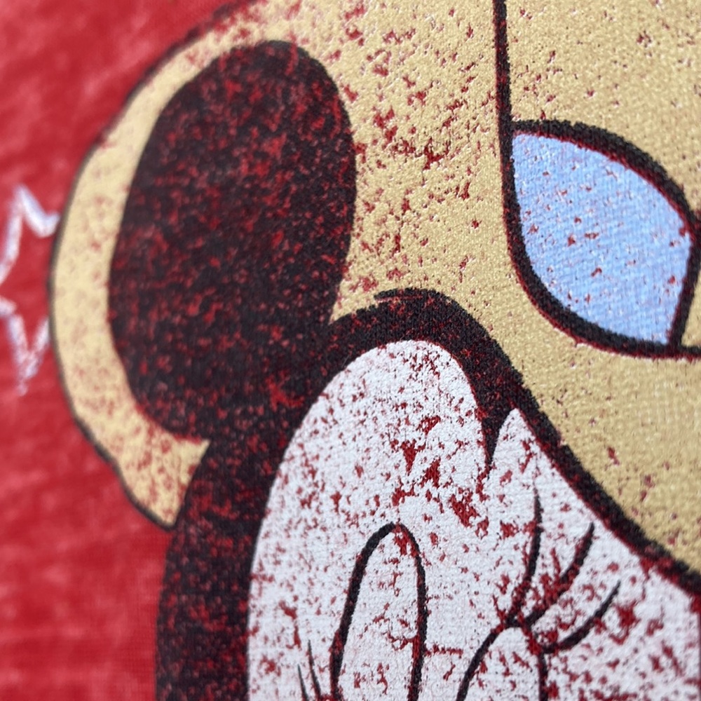 Disney Red Minnie Mouse Howdy Short Sleeve T-Shirt Women's Size Small - Picture 4 of 8